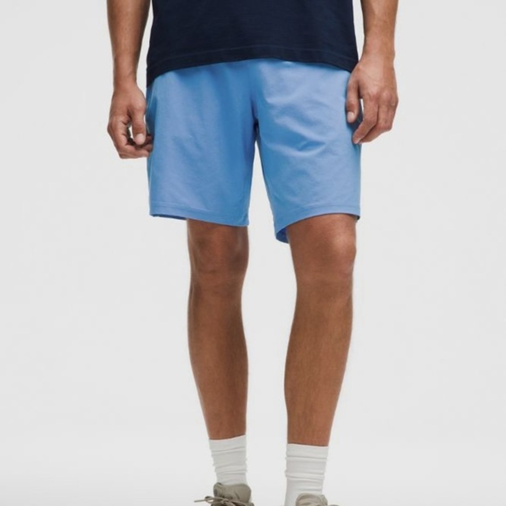 Lululemon blue lined pace breaker shorts
